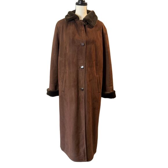 Gallery Jackets & Blazers - Gallery Women’s Faux Suede and Fur Coat Size L